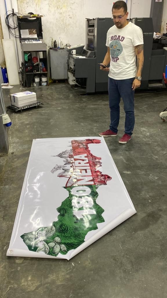 Pieza de gran formato terminada